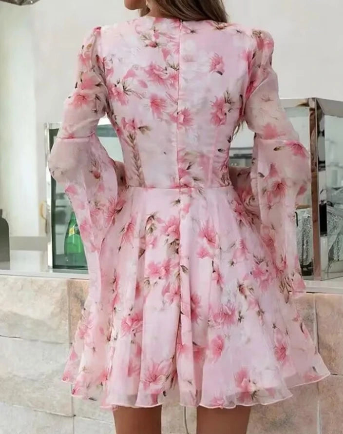 Slim Fit Floral Print Dress